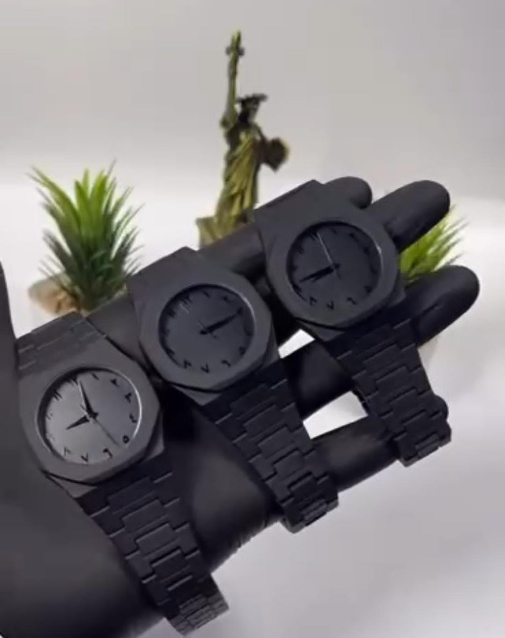 Black Arabic Aura Watch For Men Stylish Aura Watch 100%